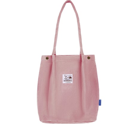 Сумка-шоппер BRAUBERG moments, вельвет, 35x30 см, розовый 271907