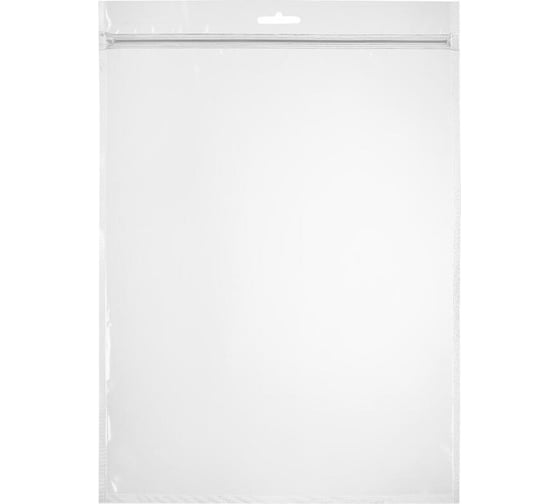 Пакет ООО Комус с замком zip lock, с европодвесом, 25x35 см, 60 мкм, 100 шт. 1218118