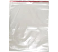 Пакет ООО Комус с замком zip lock, с европодвесом, 20x25 см, 60 мкм, 100 шт. 1269624