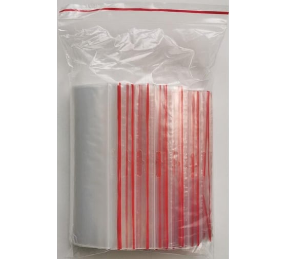 Пакет ООО Комус с замком zip lock, с европодвесом, 15x20 см, 60 мкм, 100 шт. 1269622