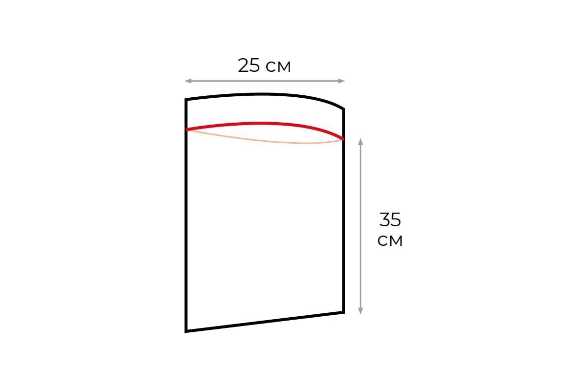 Пакет ООО Комус с замком zip lock, 25x35 см, 60 мкм, 100 шт. 1388950