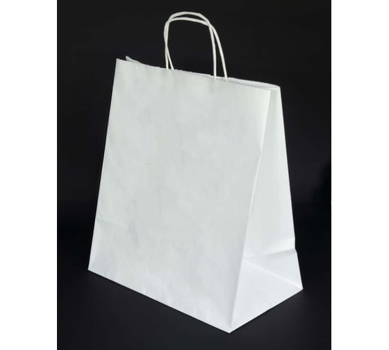 Пакет КОМУПАК с круч. ручкой белый 370х320х180 мм 10 шт 130670 1