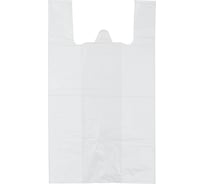 Пакет-майка ООО Комус пнд, 16+12x30, 9 мкм, 100 шт., белый 969340