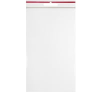 Пакет ООО Комус с замком zip lock, с европодвесом, 10x17 см, 60 мкм, 100 шт. 1218114