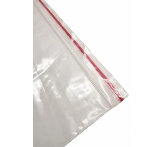 Пакет ООО Комус с замком zip lock, 20x30 см, 60 мкм, с полосой для надписи, 100 шт. 1299391