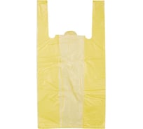 Пакет-майка ООО Комус пнд, 30+14x57 см, 18 мкм, 200 шт., желтый 1826153