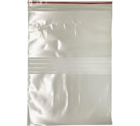 Пакет с замком ООО Комус zip lock, 18x25 см, 60 мкм, с полосой для надписей, 100 шт. 1299390