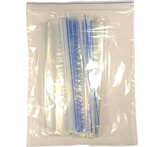 Пакет с замком ООО Комус zip lock, 18x25 см, 60 мкм, 100 шт. 1388948