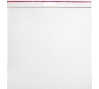 Пакет ООО Комус с замком zip lock, с европодвесом, 20x20 см, 60 мкм, 100 шт. 1218117