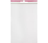Пакет ООО Комус с замком zip lock, с европодвесом, 10x15 см, 60 мкм, 100 шт. 1218113