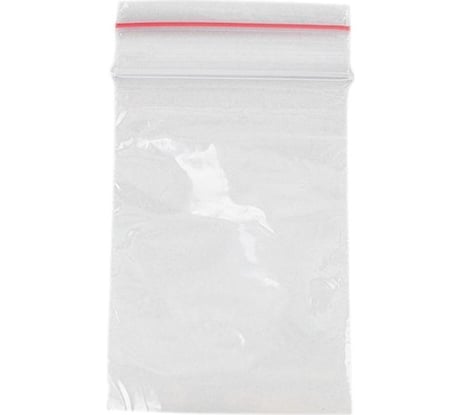 Пакет ООО Комус с замком zip lock, 4x6 см, 32 мкм, 100 шт. 1688982