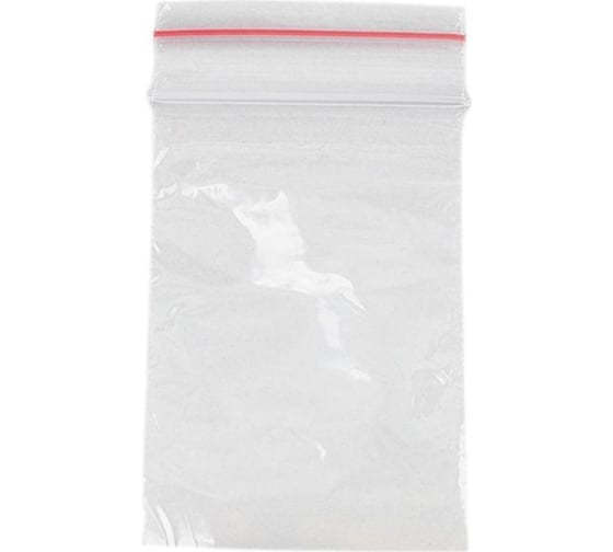 Пакет ООО Комус с замком zip lock, 4x6 см, 32 мкм, 100 шт. 1688982 1