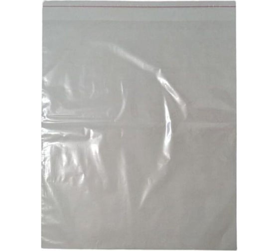 Фасовочный пакет ООО Комус пп, 50x60+5 см, с клеевым клапаном, 20 мкм, 100 шт. 1304240