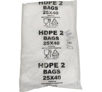 Фасовочный пакет ООО Комус пнд, 25x40 см, 15 мкм, 400 шт., прозрачный 1869615