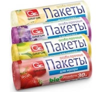 Пакеты для мусора Grifon МИКС 30 л 30 шт в рул Bio Б0044876