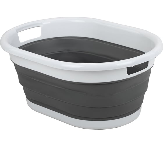 Складной силиконовый таз для дома и дачи LAIMA home 26 л, 54.5x39.5 см 608670