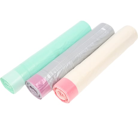 Набор мешков для мусора 35 л, для раздельного сбора мусора, 3 рулона по 15 шт Рыжий кот 107147