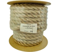 Крученая джутовая веревка Rusconnect 20 мм, 30 м, на ролике 159600