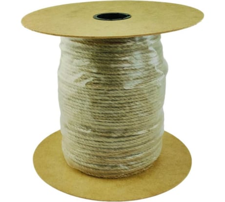 Крученая джутовая веревка Rusconnect 8 мм, 150 м, на ролике 158701