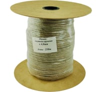 Крученая джутовая веревка Rusconnect 4 мм, 250 м, на ролике 158501