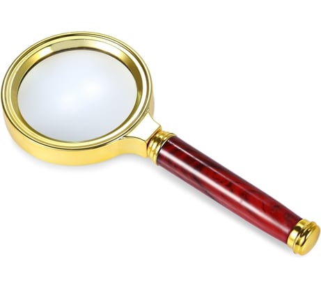 Ручная круглая лупа Pro Legend 3х-70 мм в золотистой оправе PL4430