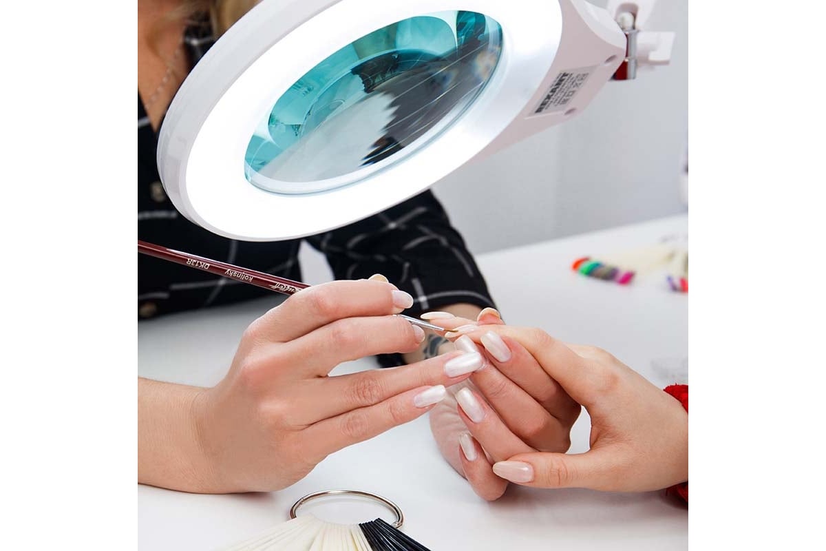 Лупа на струбцине REXANT круглая, 5D, с подсветкой, 72 SMD, сенсорный ...