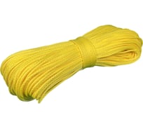 Вязаный полипропиленовый шнур ООО Оптхозторг 4 мм, 50 м, цвет желтый, моток 0384506 31371951