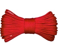 Шнур вязаный полипропиленовый ООО Оптхозторг 6 мм 50 м цвет красный 0386505