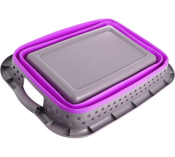 Корзина складная BRADEX 26 л, сиреневая TD 0657