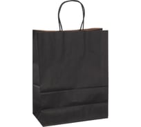 Пакет ООО Комус подарочный, крафт, 26x33x12 см, 120 гр, черный, gbz087 black 1758547