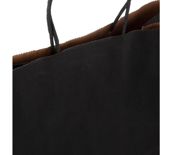 Пакет ООО Комус подарочный, крафт, 26x33x12 см, 120 гр, черный, gbz087 black 1758547
