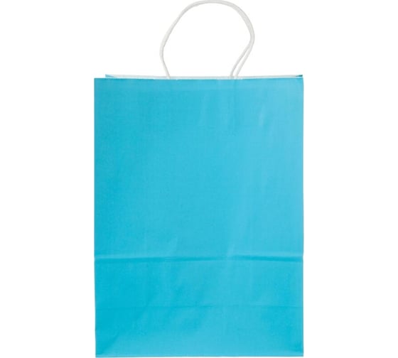 Пакет ООО Комус подарочный, крафт, 26x33x12 см, 120 гр, синий, gbz087 blue 1758546