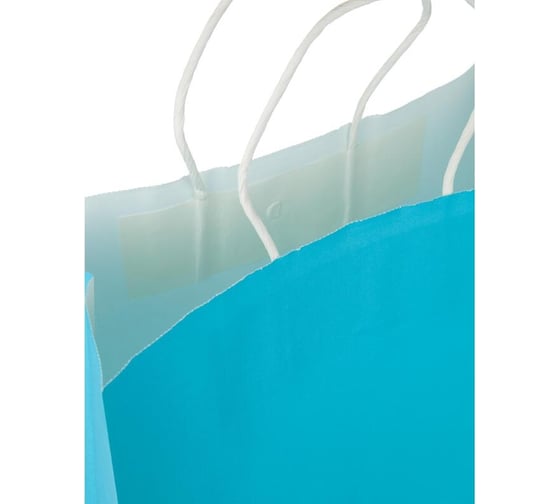 Пакет ООО Комус подарочный, крафт, 26x33x12 см, 120 гр, синий, gbz087 blue 1758546