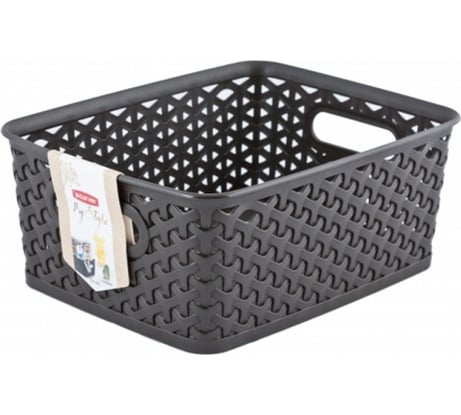 Коробка для хранения CURVER MY STYLE M 13л темно-коричневая 03611-210