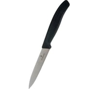 Нож для очистки овощей Victorinox лезвие 10 см волнистое, черный, 6.7733