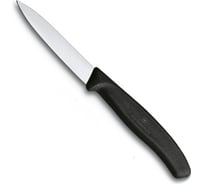 Нож для очистки овощей Victorinox лезвие 8 см, черный, 6.7603