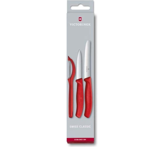 Кухонный набор Victorinox 3 предмета, красный, 6.7111.31