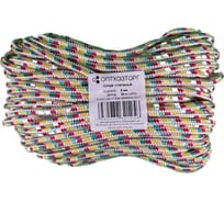 Плетеный полипропиленовый шнур ООО Оптхозторг 8 мм, 50 м, разноцветный, моток 0588501 31371759