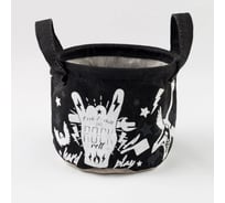 Текстильная корзинка Этель "Rock-n-Roll" 14x12 см 3827139