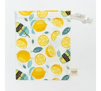 Текстильный мешочек Этель "Лимонад" 27x34 см, 80% хлопок, 20% пэ, сатин 110 г/м2 9596629