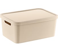 Контейнер с крышкой TURAN STAFI Latte 12 л арт. TRN-235-Latte