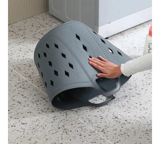 Корзина для хранения с ручками Homium серый storagePVH02grey