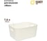 Корзина пластиковая для хранения "Юки" HANDY HOME, Д280 Ш220 В140, белый Jiu-2 2