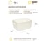 Корзина пластиковая для хранения "Юки" HANDY HOME, Д280 Ш220 В140, белый Jiu-2 3