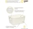 Корзина пластиковая для хранения "Юки" HANDY HOME, Д280 Ш220 В140, белый Jiu-2 4
