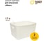Набор из 2-х корзин пластиковых для хранения "Юки" HANDY HOME, Д345 Ш275 В200, белый SET2(Jiu-4) 2