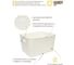 Набор из 2-х корзин пластиковых для хранения "Юки" HANDY HOME, Д345 Ш275 В200, белый SET2(Jiu-4) 3