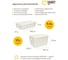 Набор из 2-х корзин пластиковых для хранения "Юки" HANDY HOME, Д345 В90-200, белый SET2(Jiu-3-4) 3