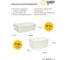 Набор из 4-х корзин пластиковых для хранения "Юки" HANDY HOME, В90-140-90-200, белый SET4(Jiu-1-2-3-4) 3