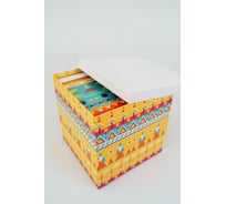 Набор подарочных коробок для хранения Cartonnage 3 в 1, 3 квадратных коробок-матрешек разного размера и дизайна, 14x14x14 - 22x22x22 см NKK.20.7.1.K